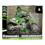 New Ray 1:12 Moto Kawasaki Cross Jason Anderson Deportivo 