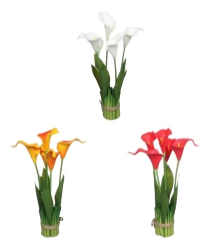 Flores Artificiales De Tulipán De Tallo Largo 31x 6,9cm