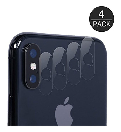 (paquete De 4) iPhone X Cámara Protector De Lente