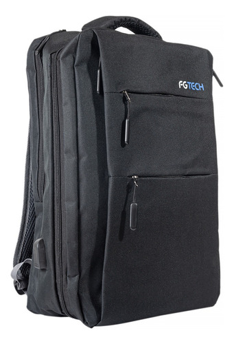 Mochila Porta Notebook Urbana Viajes Con Usb Reforzada Impermeable 39l Modelo Journey Fg Tech