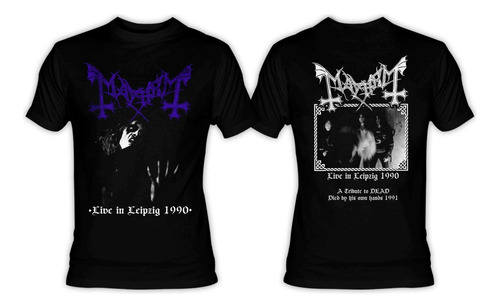 Mayhem Live In Leipzig 1990 Playera Dead Burzum Bathory