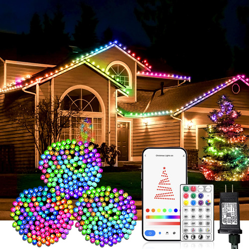 Luces De Navidad Inteligentes De 196 Pies, 600 Luces Led Rgb