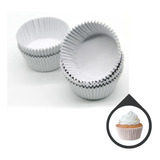 Forminha Forneável Cupcake Muffins Mini Bolo Branco 500 Unid