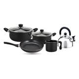 Set De Cocina Hudson Teflon Olla Pava 6 Piezas Antiadherente