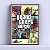 Cuadro Gta San Andreas Portada Deco 30x40cm Listo P Colgar