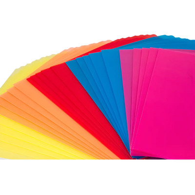 Folder Plástico Zebra Tamaño Carta Colores S 25 Pz Color Traslucido Surtido Traslucido