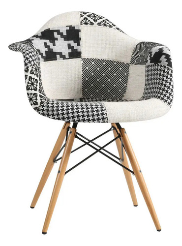 Silla De Comedor Butaca Eames Patchwork, 1 Unidad