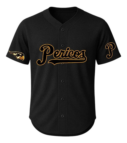 Jersey Beisbol Pericos De Puebla Dorado Premium M2