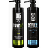 Kit Shaving Gel Big Barber Limão + Mentol Atacado 2 Unidades