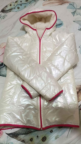 Campera Puffer Talle 16 Con Corderito