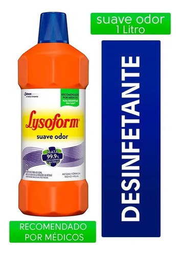 Desinfetante Bruto Lysoform® Suave Odor Líquido 1 Litro