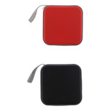 40 Funda Cd Carry Case Holder Dvd Bag Carpeta Rojo / Negro