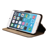 Carcasa Estuche De Cuero Café Claro Para Apple iPhone 6 6s