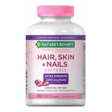 Natures Bounty Cabello Piel Y Uñas (250 Softgels) Biotina