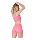 Mini Short Calza Mujer Sublimada Fantasy Fucsia Yakka