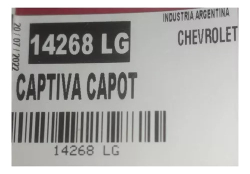 Amortiguador Capot Chevrolet Captiva Foto 5