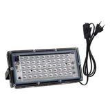 Foco Exterior Con Led De 50 W/100 W Y Luz Púrpura