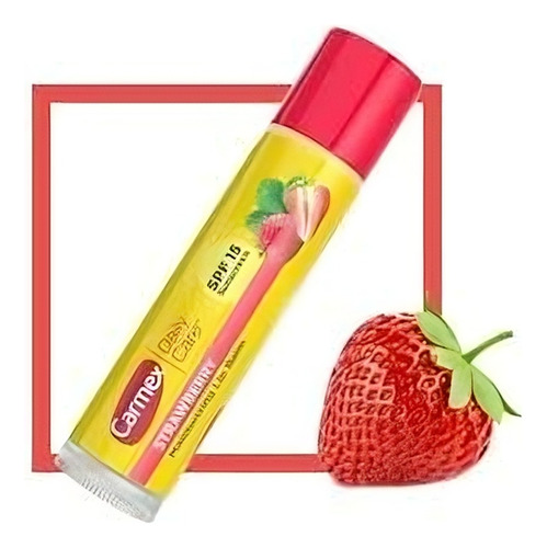 Carmex Labial En Barra Sabor Frutilla Original Lip Balm Usa