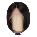 Peruca Natural Cabelo Humano Curto Bob Liso 25cm