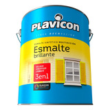 Plavicon Esmalte Sintético 3 En 1 Brillante -colores- X 4lts