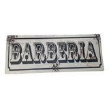 Cartel  Chapa Decorativa Rustica Barberia Vintage