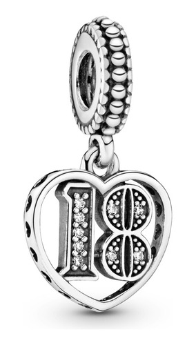 Charm Dije Pandora Original 18 Años Plata S925 Ale