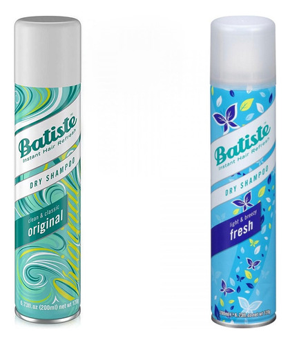 Kit Batiste Shampoo Seco Original + Fresh 200ml Importado