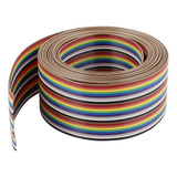 Color Del Arco Iris Plano Del Cable 30pin 4.2 Pies M 10ft De