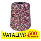 Barbante Colorido Mesclado 6 Fios 600gr Varias Cores Crochê Cor M. Natalina