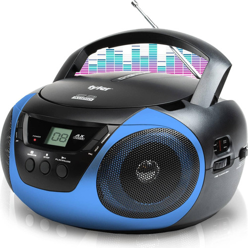 Reproductor De Cd Portátil Boombox Radio Am/fm Carga S...