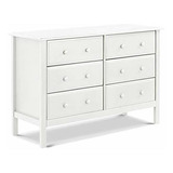 Davinci Jayden 6-cajón Ancho Doble Dresser En White.