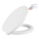 Assento Sanitário Almofadado Astra Linha Oval Branco