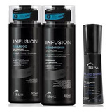 Kit Fluid Shine 120ml + Shampoo E Condicionador Infusion