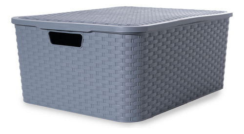 Caja Cajon Organizador Simil Rattan Grande Xl Pack Por 6