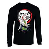 Camiseta Demon Slayer Manga Larga Camibuso Sueter Geeks