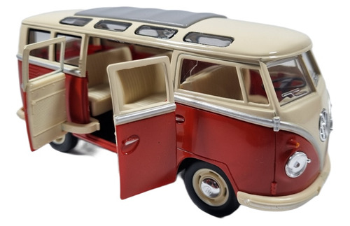 1962 Combi Volkswagen Classical Bus Esc. 1:24 Kinsmart 