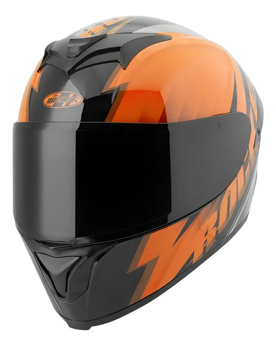 Casco Integral Joe Rocket Rkt 100 Atomic 3.0 Orange / Black
