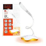 Luminaria De Mesa Eco 2w 6500k Touch Branca- Pilha/usb - B+d