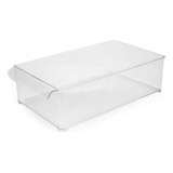 Organizador De Gaveta Retangular 37,5x21 Diamond Cristal Cor Transparente