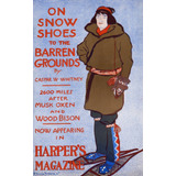 Poster De Un Hombre Con Zapatos De Nieve De Edward Penfield 