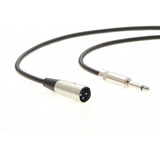 Cable De Microfono Mono Macho A Xlr 1/4  | Negro, 30 M