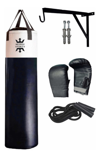 Kit Boxeo, Guantines, Bolsa 1,30m, Soporte, Soga