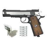 Pistola De Pressão Co2 Colt1911 4,5 Rossi + Co2 + Bbs De Aço