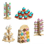 Kit Candy Bar 5 Piezas Para Mesa De Dulces, Mdf - Rge06