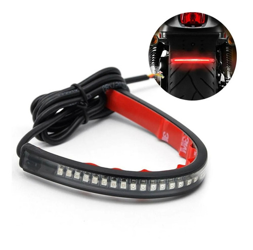 Luz Led Moto Faro Trasero Flexible Giros Pos Stop Cafe Racer