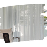 Cortinas Living Tela Voile Doble Ancho Riel Jean Cartier