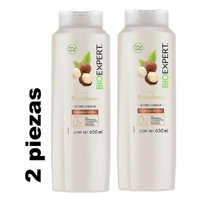 2 Pz Acondicioador Aceite De Macadamia Bio Expert 650 Ml | Envío gratis