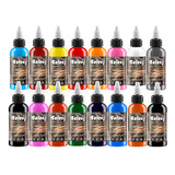 Juego De 16 Colores De Tinta De Tatuaje, 1 Onza (1.0 fl Oz),