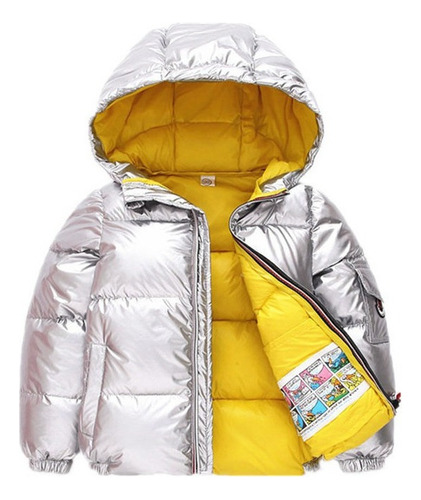 Abrigo Grueso Brillante Chaqueta Impermeable Niños Invierno