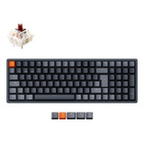 Teclado Mecanico Wireless Keychron K4 Version 2 Rgb Aluminio Qwerty Brown Switch Hotswappable Distribución Iso Español Bluetooth Gamer Coder Pc Mac Tamaño Layout 96%